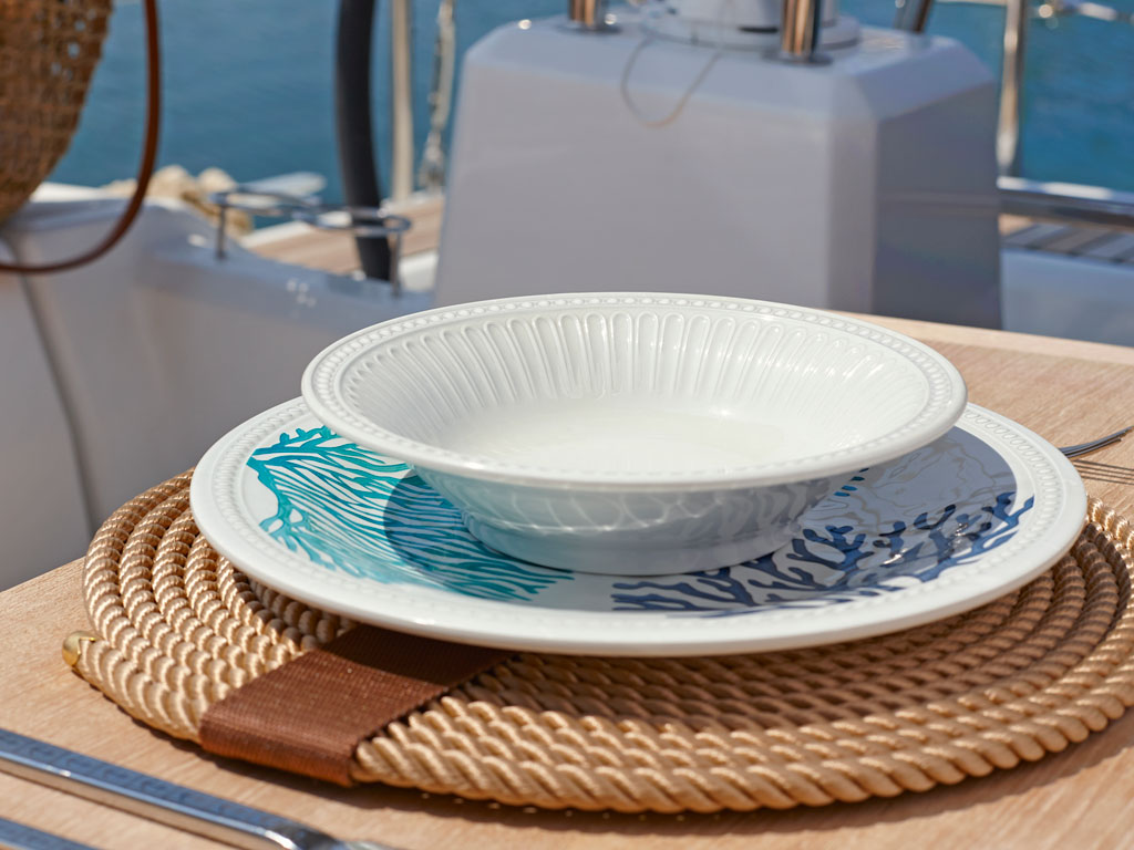 Assiette plate Harmony Mare - Haute qualité - Marine Business